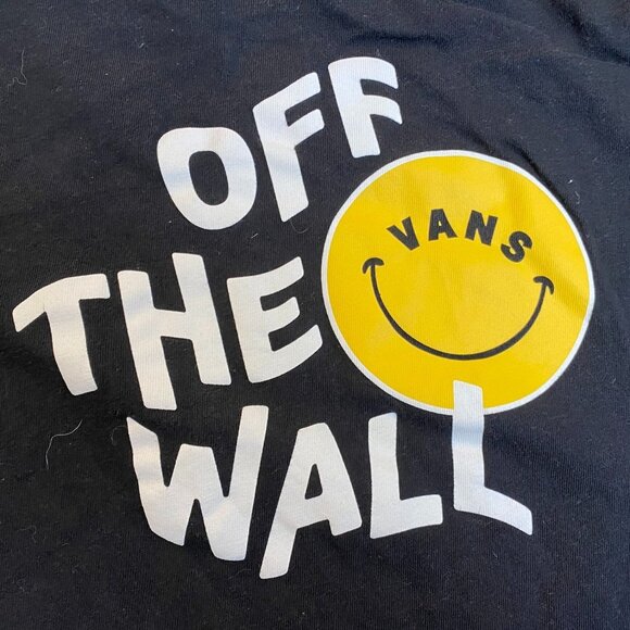 Vans Mens T-Shirt Medium Short Sleeve Black Off The Wall Graphic Tee Casual - Picture 5 of 8